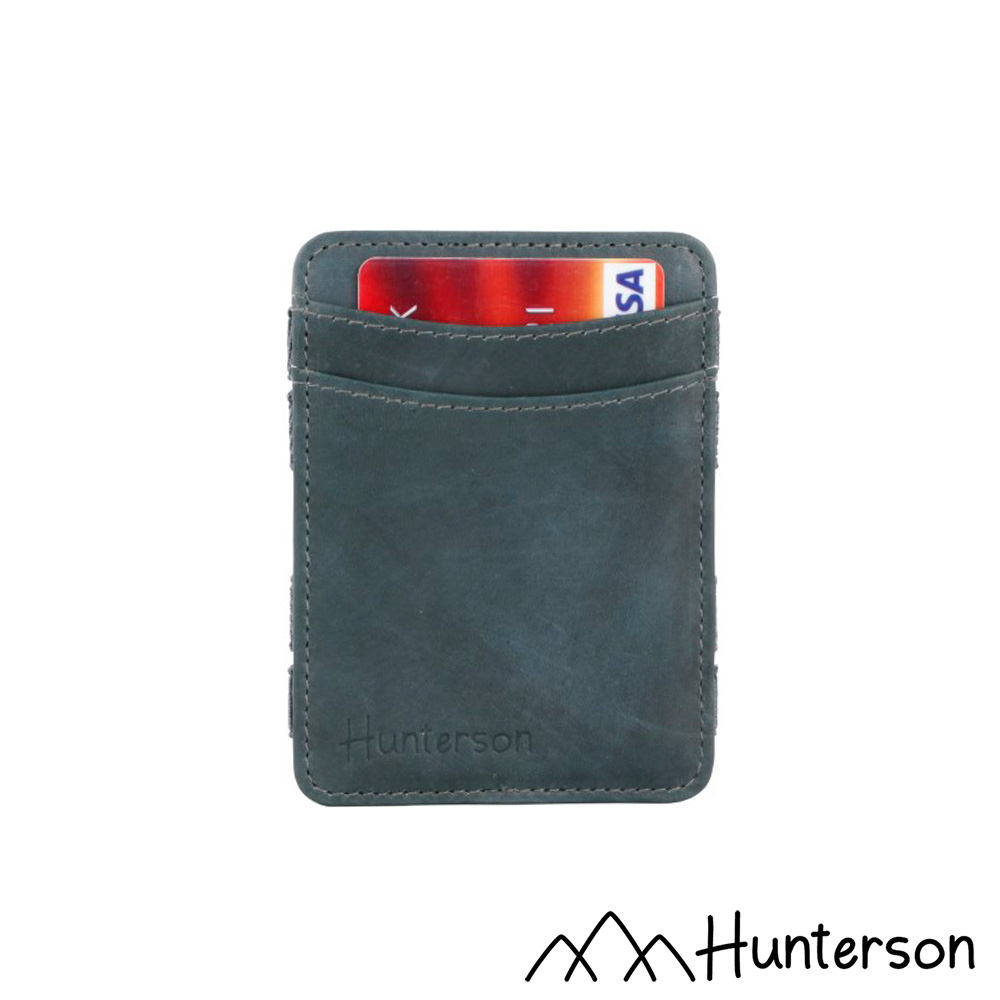 【Hunterson】經典零錢皮夾-灰 HU-P1RFID-GY