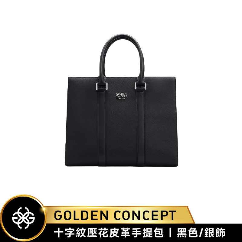 【Golden Concept】 十字紋皮革手提包