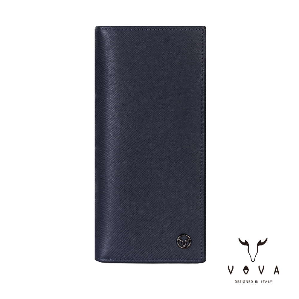 VOVA 沃汎 CASSIEN 卡西安系列12卡長夾 -藍色 VA134W005NY