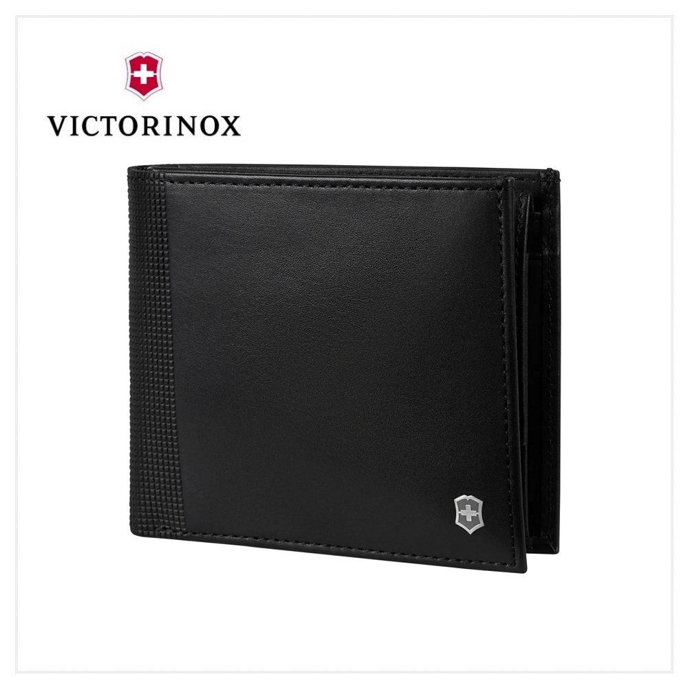 VICTORINOX 瑞士維氏 Altius Alox 雙摺5卡零錢包皮革短夾 611571