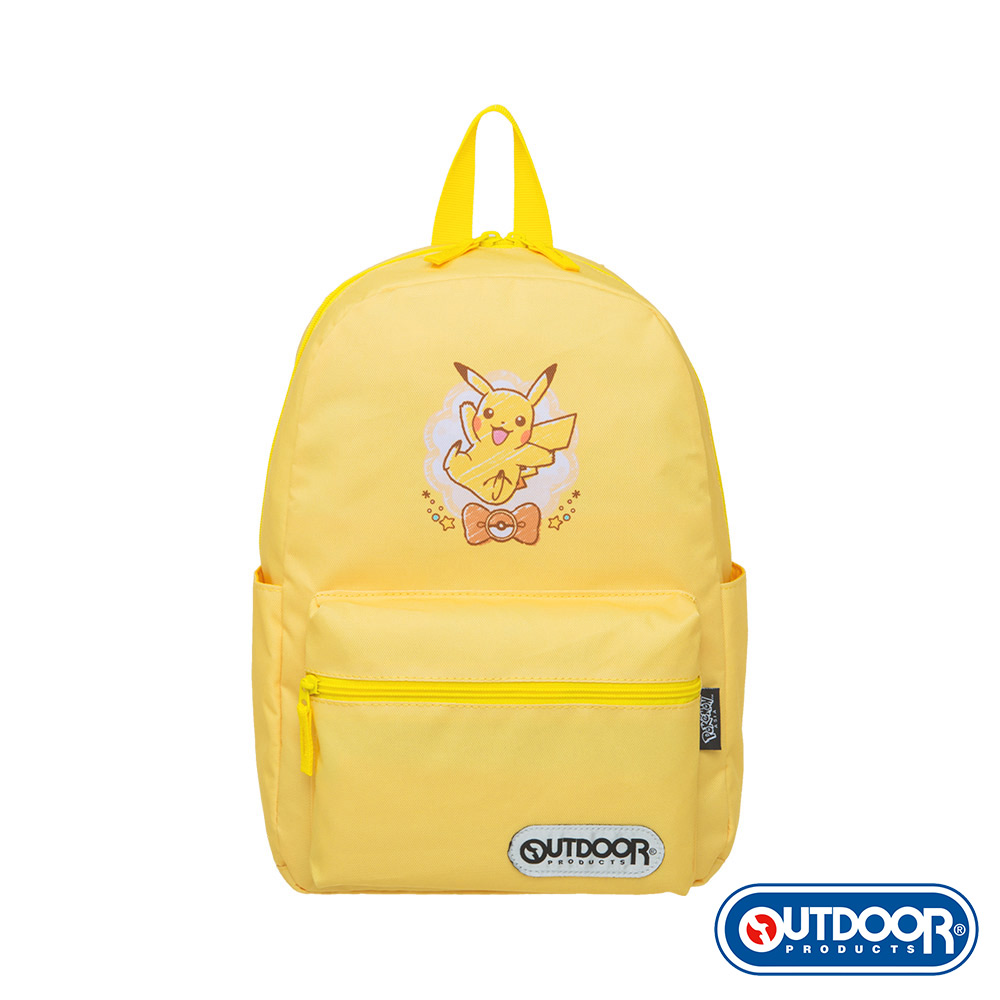 【OUTDOOR】Pokemon聯名款手繪風皮卡丘後揹包-黃色 ODGO21B01YL