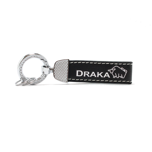 DRAKA 達卡 - 職人手作系列-真皮鑰匙圈-素面