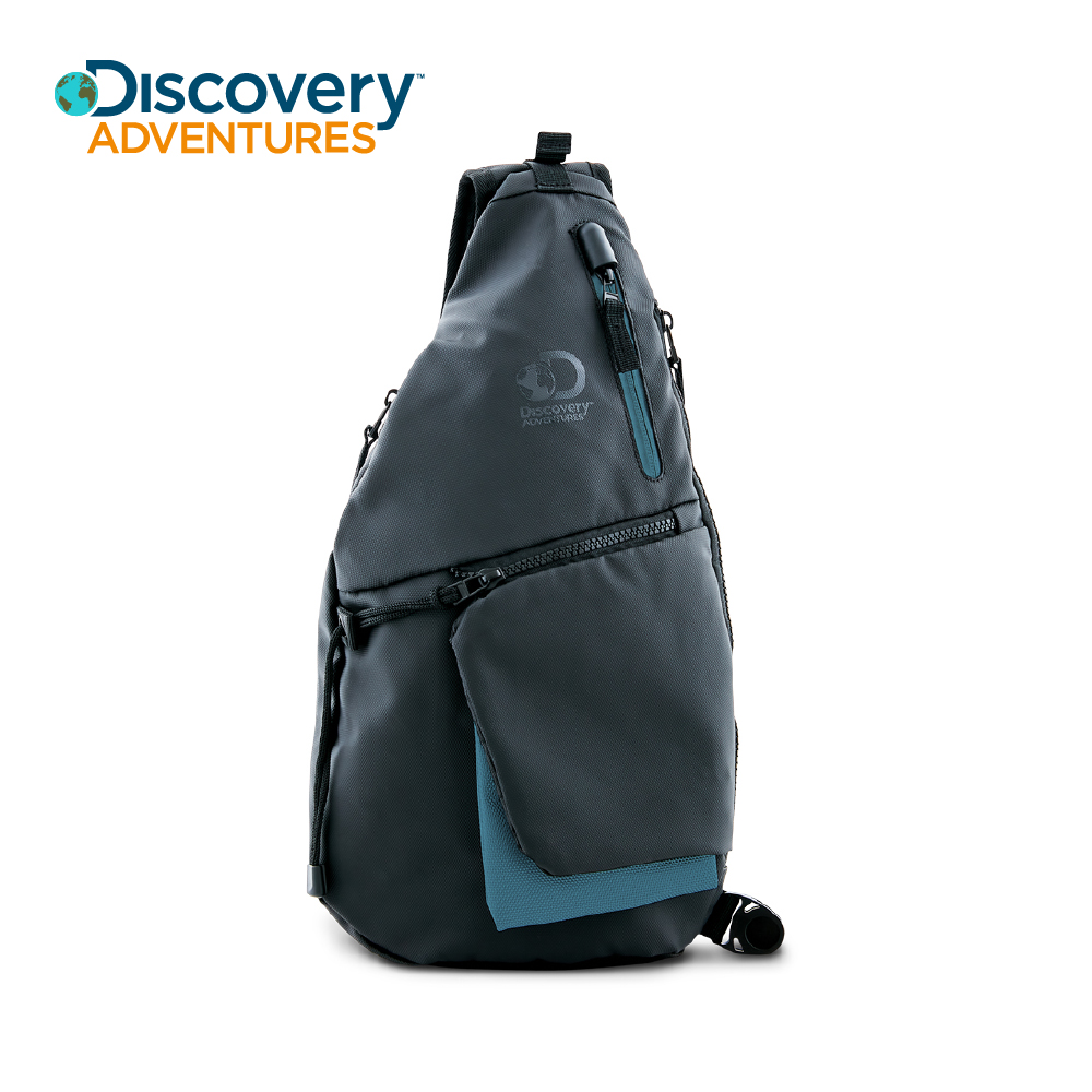 Discovery大D馬鞍斜肩包-黑藍DA-B31314-BL