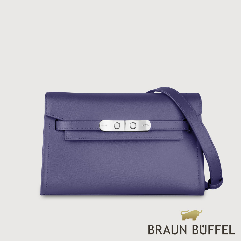 【BRAUN BUFFEL德國小金牛】臺灣總代理 尤妮爾 肩包-幽夜藍/BF867-26-FD