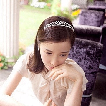 Charme 韓國新品 甜美公主風水鑽皇冠造型髮箍
