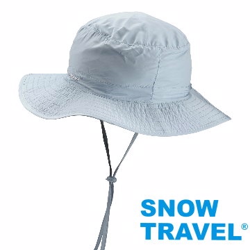 [Snow Travel抗UV透氣快乾戶外輕量休閒帽AH-23水藍(可折疊收納)