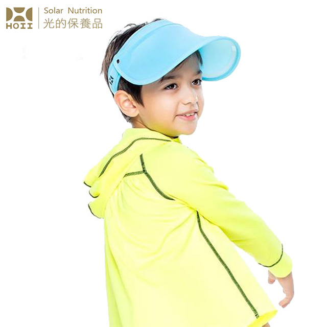 【后益 HOII】UPF50+抗UV防曬涼感先進光學機能布-兒童豔陽伸縮帽 ★藍光