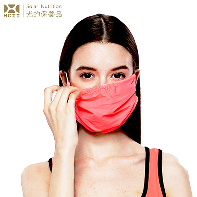 【后益 HOII】防曬美膚口罩★紅光-UPF50+抗UV防曬涼感先進光學機能布