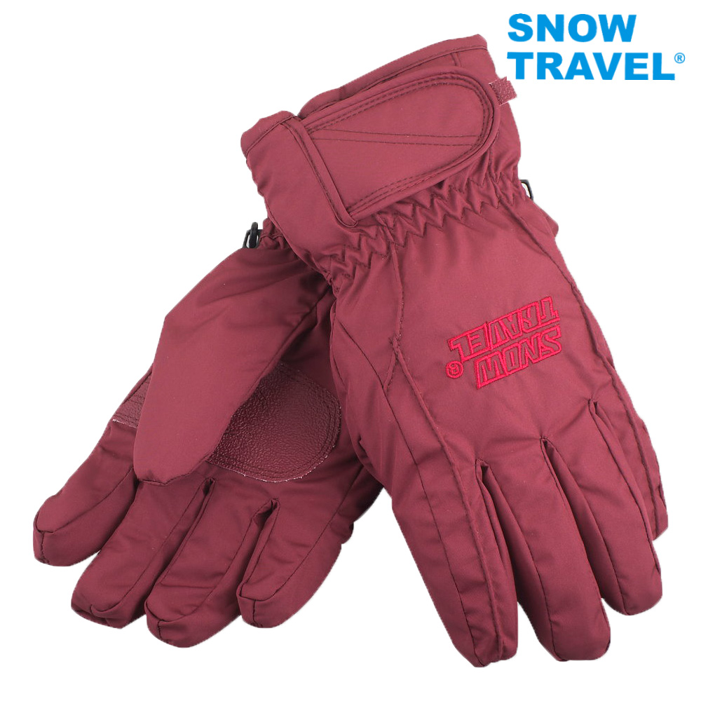 [snowtravelAR-ONE英國TPU防水套+白鵝羽絨700fill防水保暖滑雪手套/酒M號/日本輕井澤2016年滑雪紀念版
