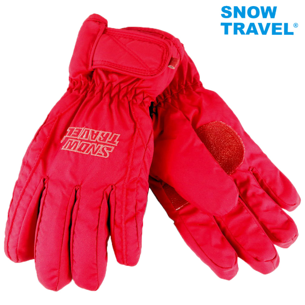 [snowtravelAR-ONE英國TPU防水套+白鵝羽絨700fill防水保暖滑雪手套/紅M號/日本輕井澤2016年滑雪紀念版
