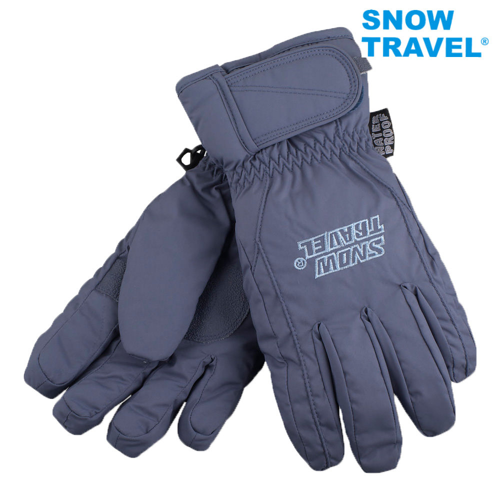 [snowtravelAR-ONE英國TPU防水套+白鵝羽絨700fill防水保暖滑雪手套/藍M號/日本輕井澤2016年滑雪紀念版