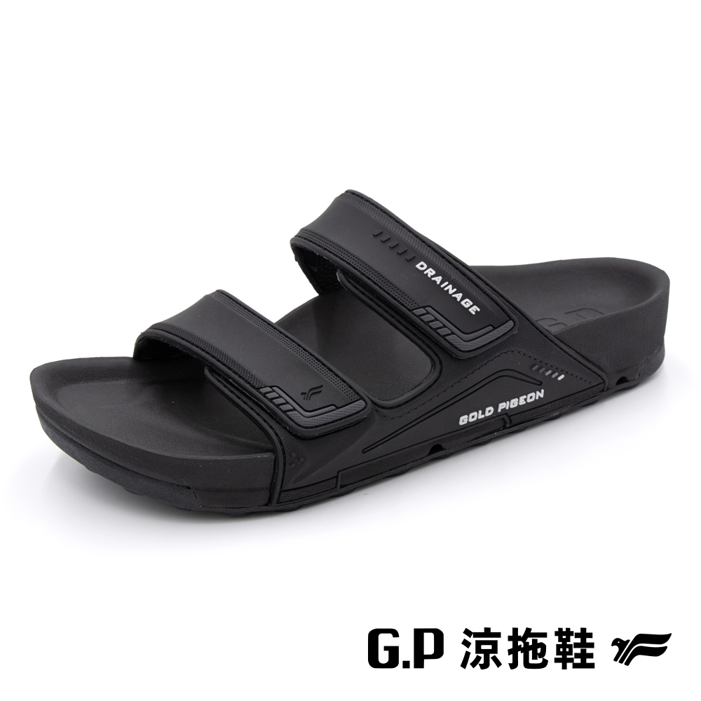 【G.P 女款防水透氣機能柏肯拖鞋】G3753W-10 黑色 (SIZE:36-39 共四色)