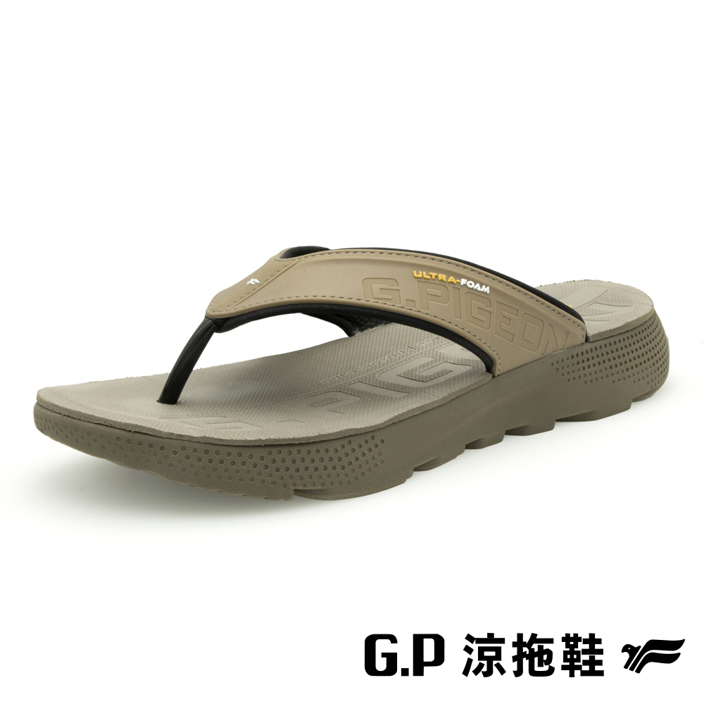 【G.P】男款輕羽量漂浮夾腳拖鞋 G5666M-30 咖啡色 (SIZE:40-44 共三色)