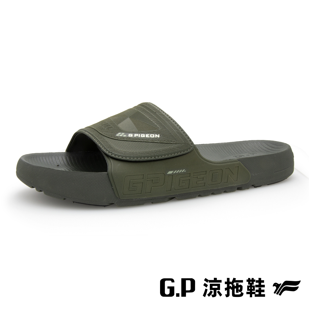 【G.P】男款防水親膚運動可調整式拖鞋 G5689M-60 軍綠色 (SIZE:M-XXL 共三色)
