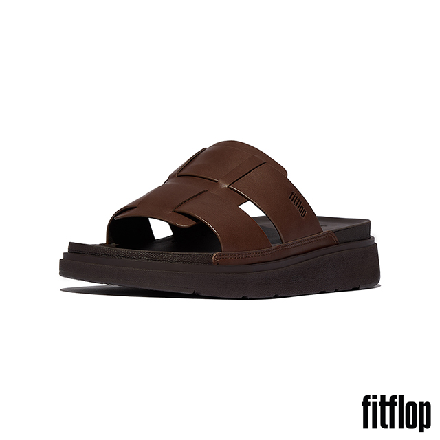 【FitFlop】GEN-FF 皮革漁夫涼鞋-男(摩卡棕)