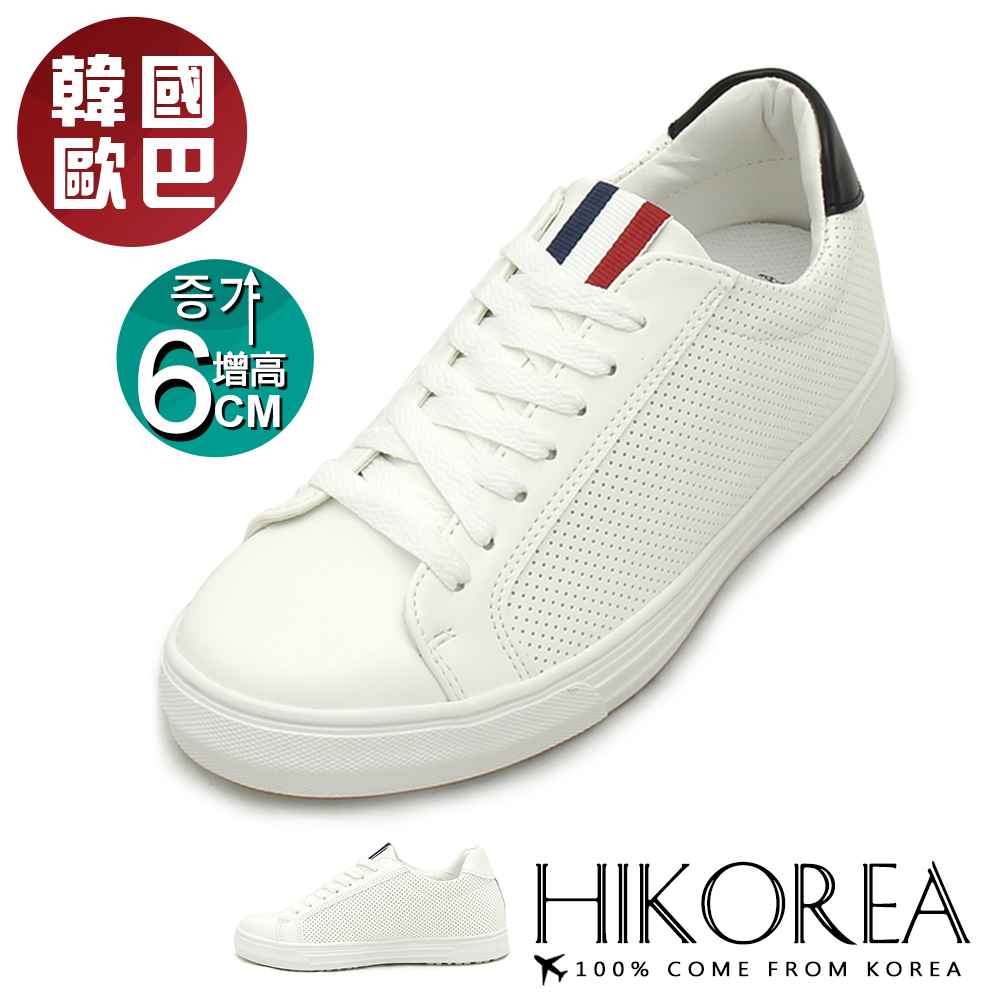 【HIKOREA】韓國空運/正韓製。雅仕皮革男款增高鞋增高6CM休閒鞋(73-473/共二色/現貨+預購)