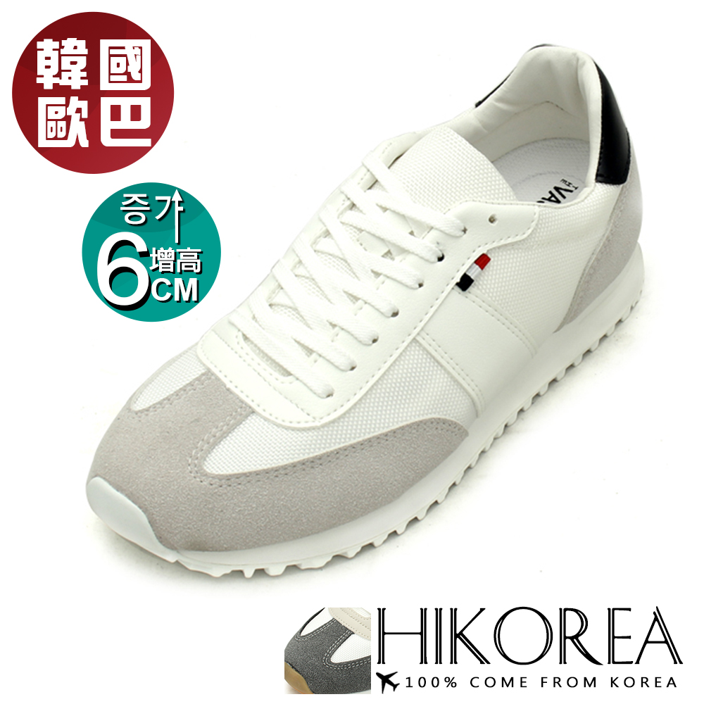 【HIKOREA】正韓空運/正常版型。男款增高6C運動風增高鞋休閒鞋(73-478/共二色/現貨+預購)