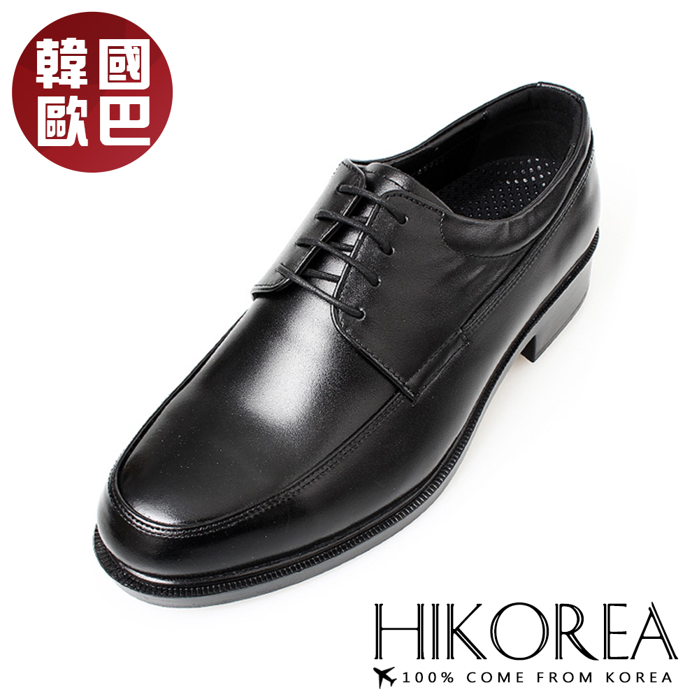 【HIKOREA韓國增高鞋】正韓製/版型正常。韓國空運手作標準男士皮鞋商務皮鞋(8-9071/現貨+預購)