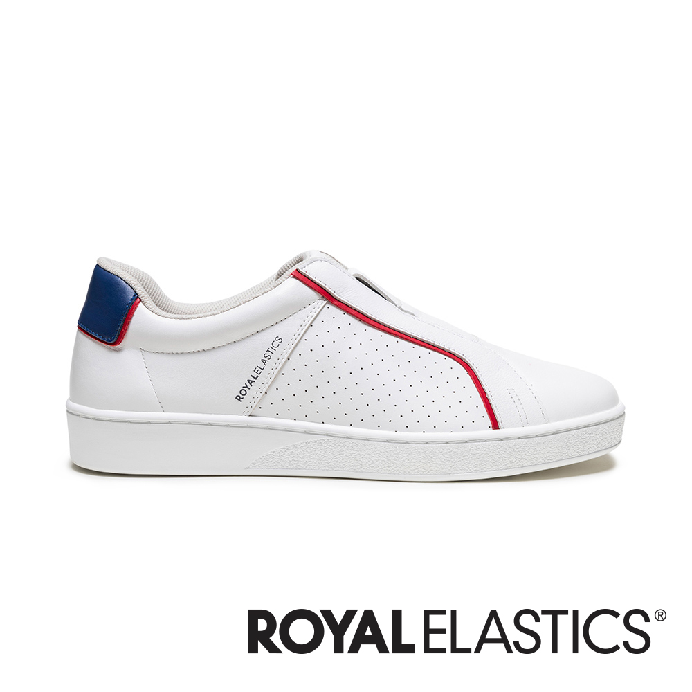 ROYAL ELASTICS Duca 白藍紅真皮運動休閒鞋 (男) 06842-015