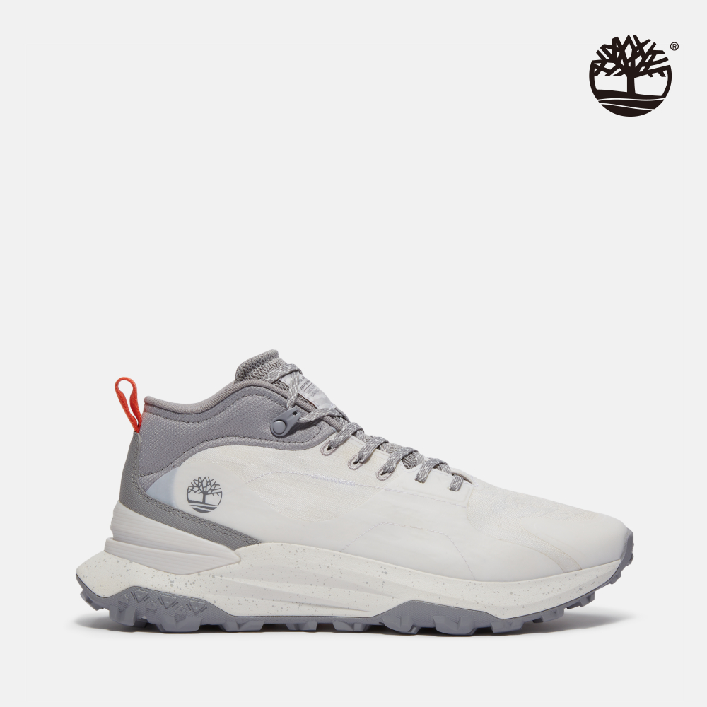 Timberland 男款白色Motion Access中筒健行鞋|A6DBDEXE