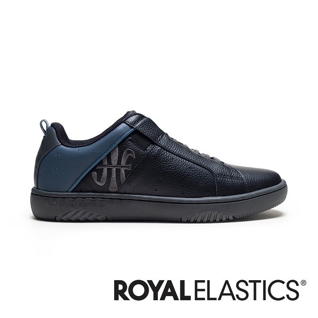 ROYAL ELASTICS ICON2.0 白黑藍真皮潮流運動休閒鞋 (男) 06543-995