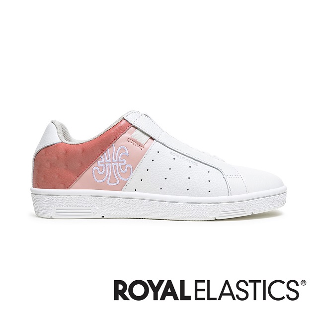 ROYAL ELASTICS ICON OG 粉白真皮運動休閒鞋 (女) 91943-011