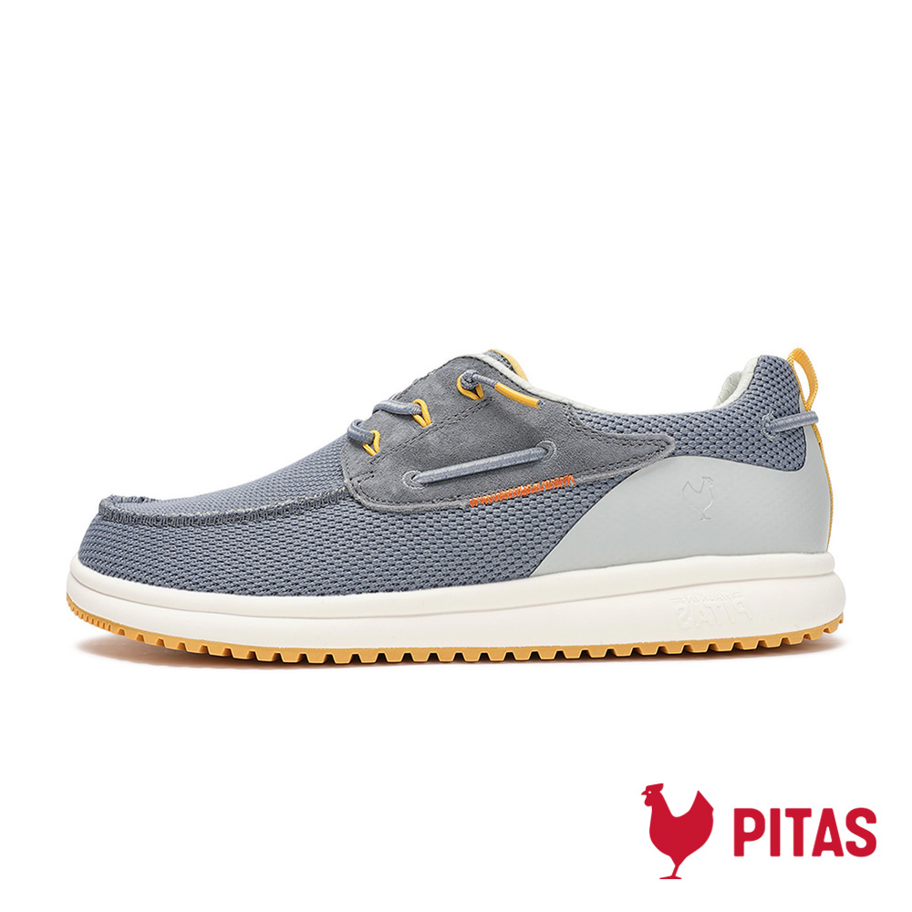 【Walk In Pitas】男鞋 WAVE BAY 時尚再生懶人鞋(PI2541-077 晨曦霧藍)