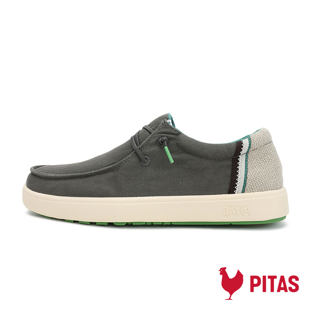 【Walk In Pitas】男鞋 COAST CANA 時尚斜紋懶人鞋(PI2542-098 炭灰綠)