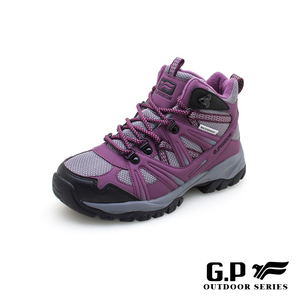 G.P高筒防水登山休閒鞋(P7763W-41)紫色(SIZE:36-40)