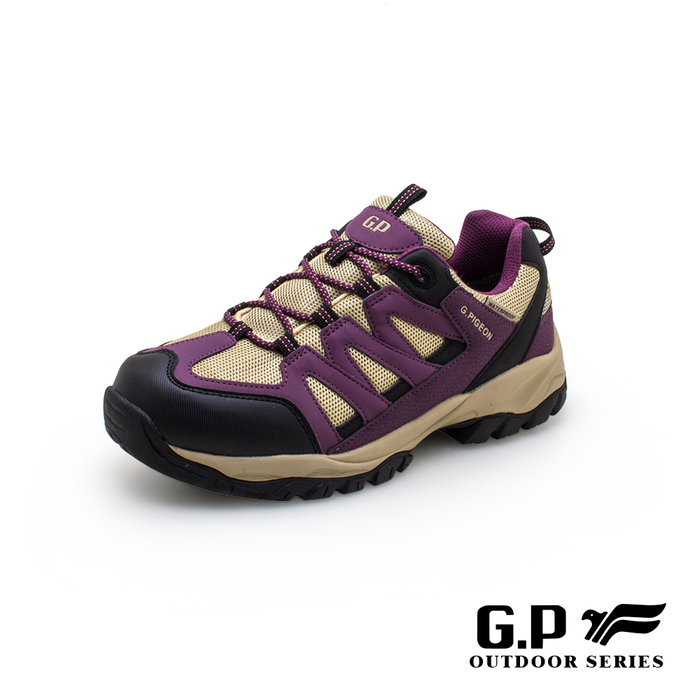 G.P低筒防水登山休閒鞋(P7764W-41)紫色(SIZE:36-40)