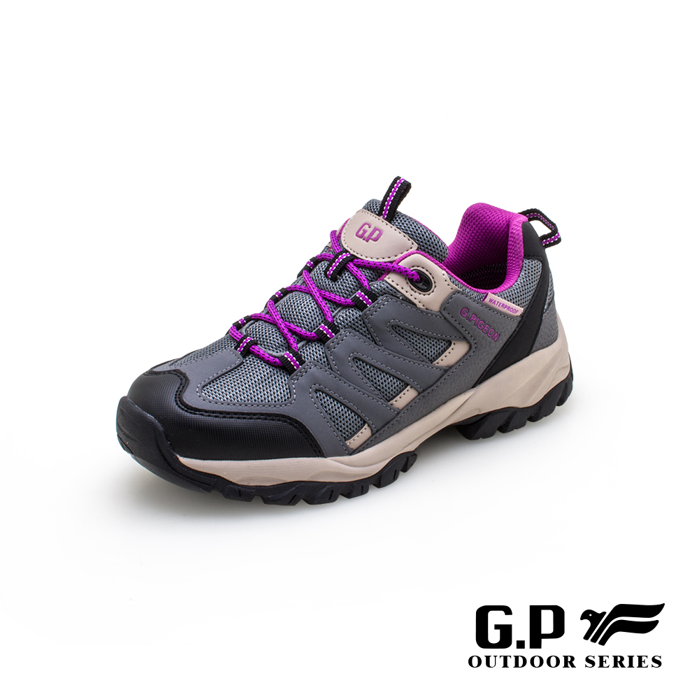G.P低筒防水登山休閒鞋(P7764W-70)灰色(SIZE:36-40)