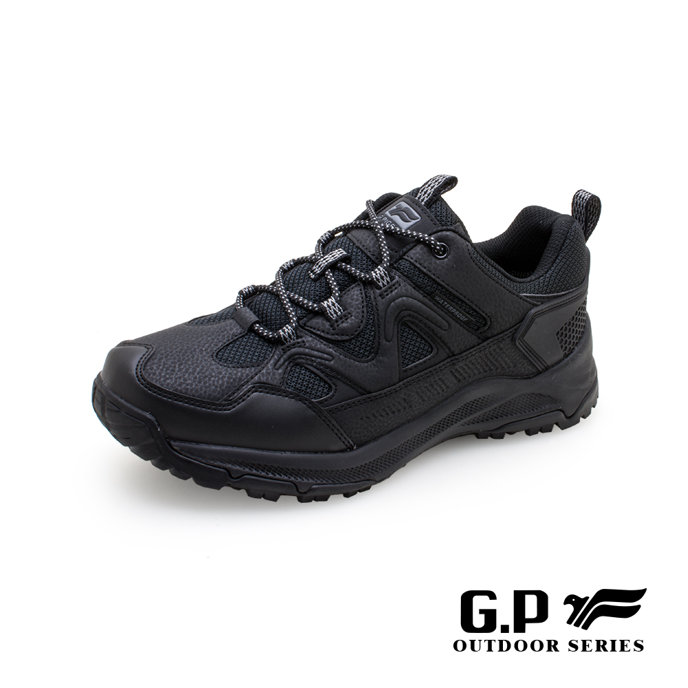 G.P低筒防水登山休閒鞋(P7762M-10)黑色(SIZE:39-44)