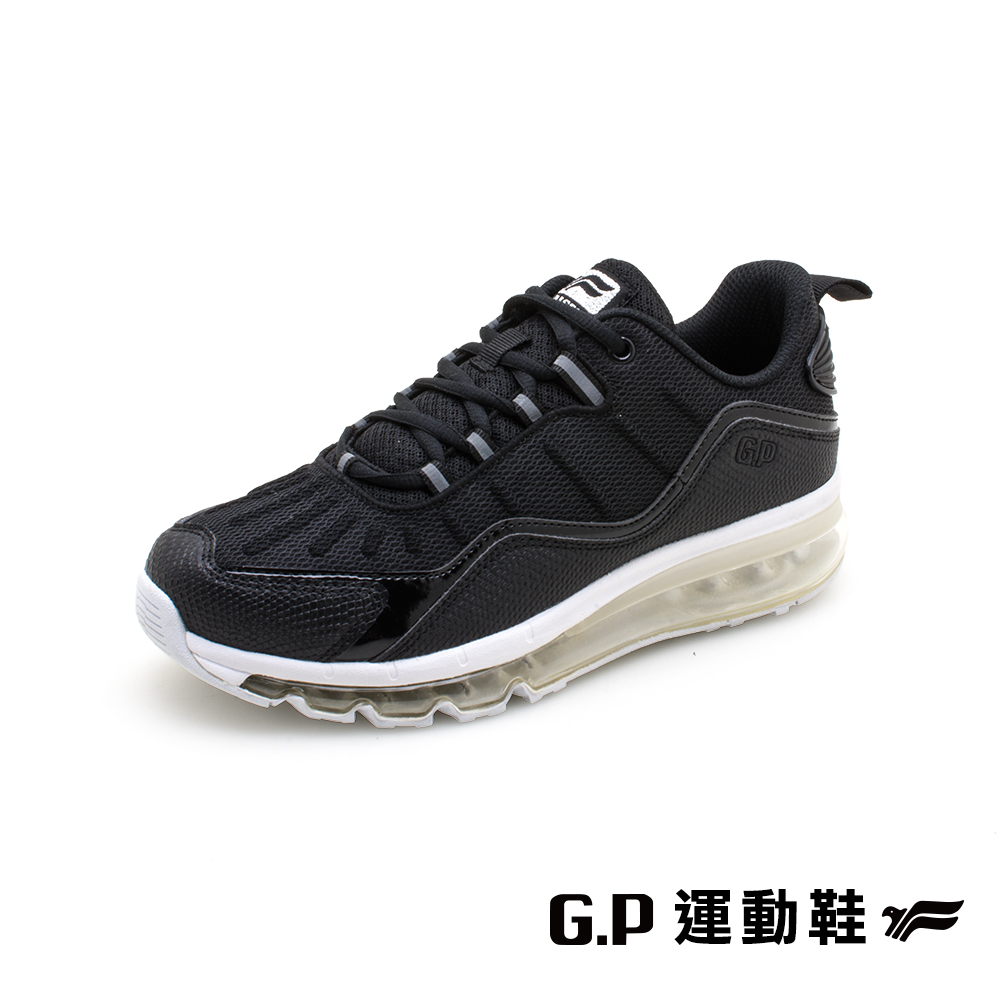 【G.P 女款全氣墊運動休閒鞋】P7633W-10 黑色 (SIZE:36-40 共二色)