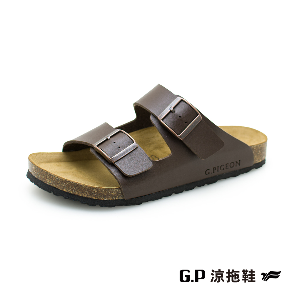 【G.P 男款雙帶柏肯鞋】M391-30 咖啡色 (SIZE:40-44 共三色)
