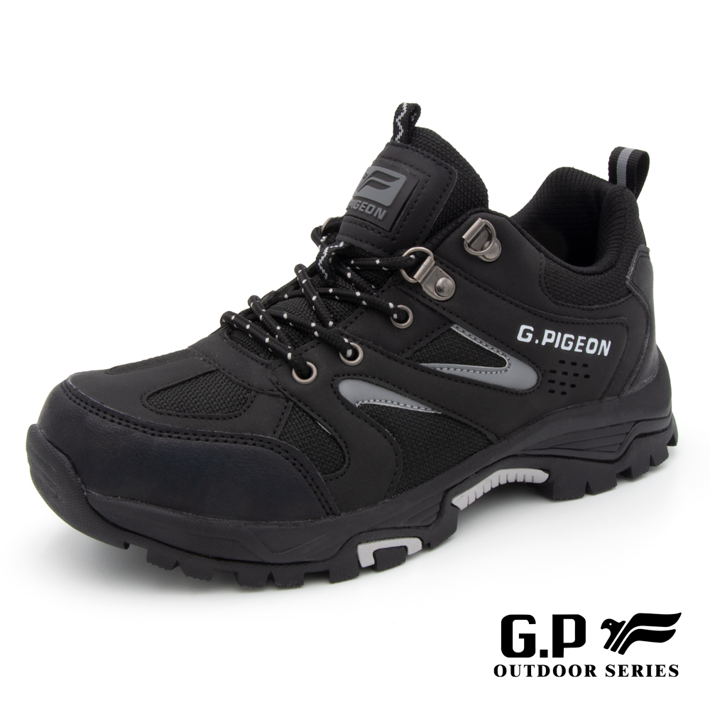 【G.P】男款登山休閒鞋 P0660M-10 黑色 (SIZE:40-44 共三色)