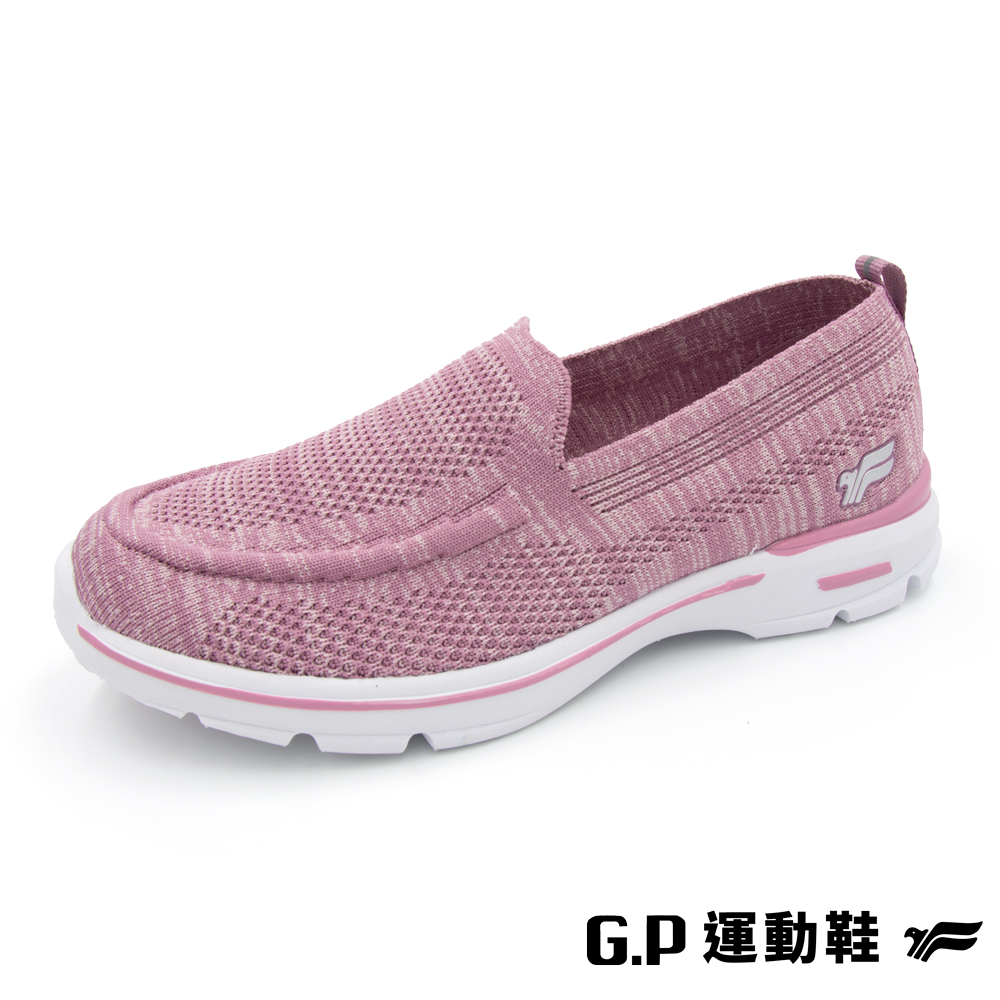 G.P女款輕量飛織休閒懶人鞋(P6947W-44)粉色(SIZE:36-40)