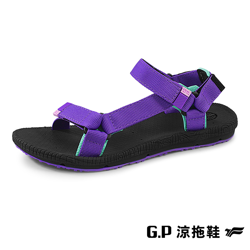 【G.P】Charm撞色織帶涼鞋G1674W-41 紫色(SIZE:36-39 共三色)