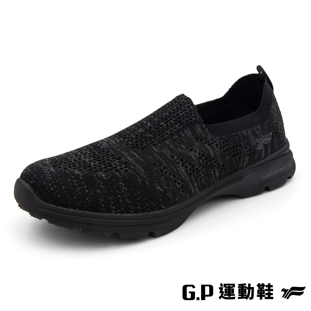 G.P 女款飛織簡約舒適懶人鞋(P0662W-10)黑色(SIZE:35-39)