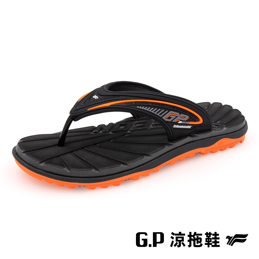 【G.P 中性經典舒適夾腳拖鞋】G3785-42 橘色 (SIZE:36-44 共三色)