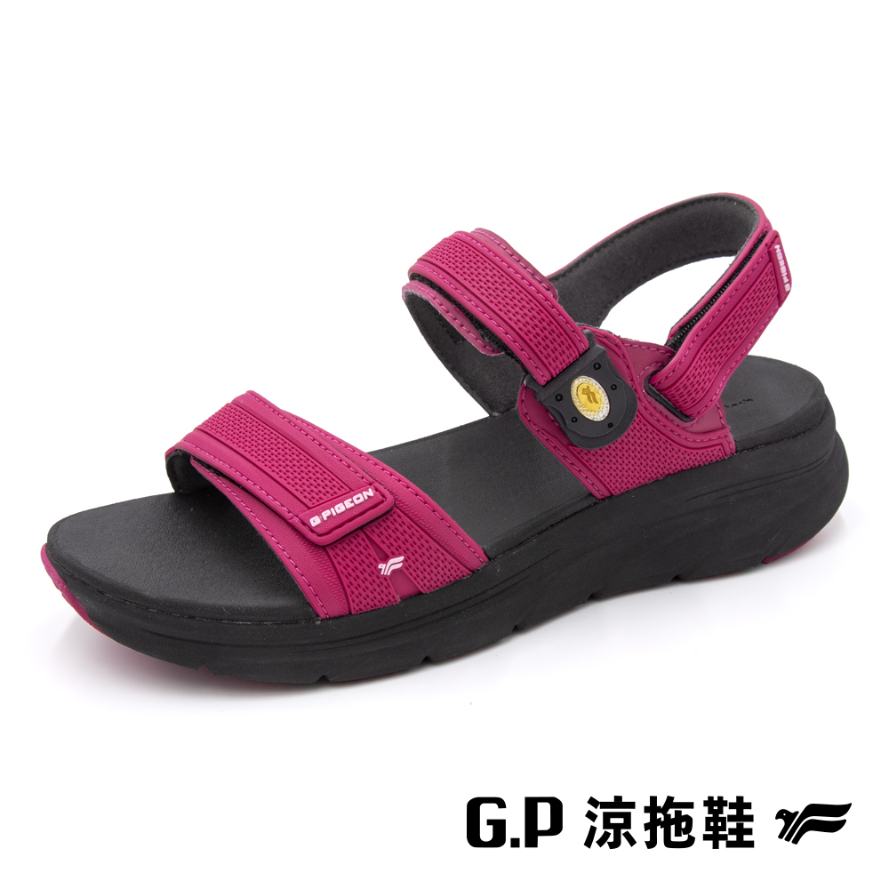 【G.P 女款輕羽緩震紓壓磁扣涼鞋】G3836W-15 黑桃色(SIZE:36-39 共三色)