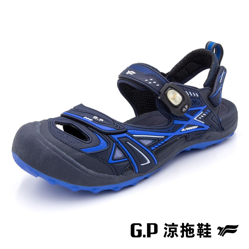 【G.P 男款戶外越野護趾鞋】G3842M-20 藍色 (SIZE:40-44 共二色)
