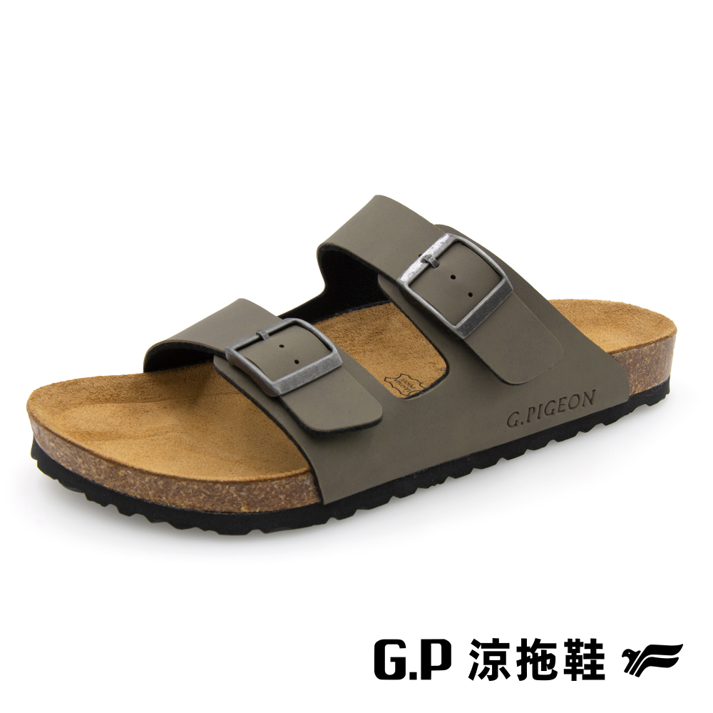 【G.P 女款典雅柏肯拖鞋】W721-60 橄欖綠 (SIZE:35-39)