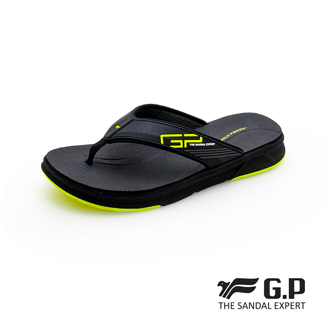 【G.P 輕羽量漂浮夾腳拖鞋】G1543M-60 綠色 (SIZE:39-44 共三色)