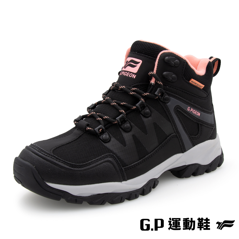 G.P女款高筒防水登山休閒鞋(P1122W-10)黑色(SIZE:36-40)