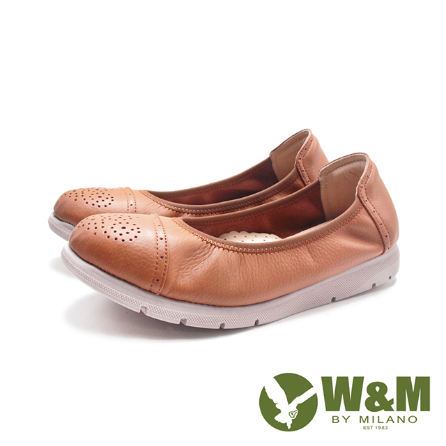 W&M(女)MIT防磨腳透氣娃娃鞋 女鞋-棕色