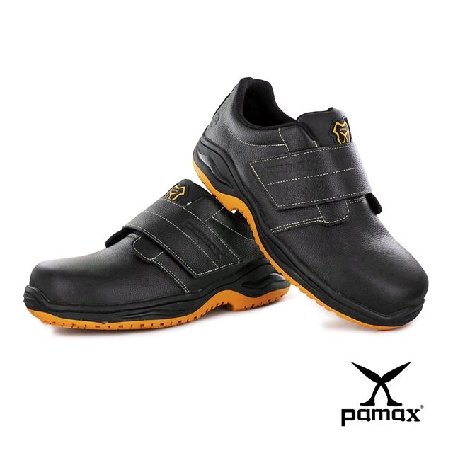 PAMAX 帕瑪斯【頂級專利氣墊、反光、防穿刺+鋼頭安全鞋】全雙PU抗菌、防滑工作鞋PA9502PPH