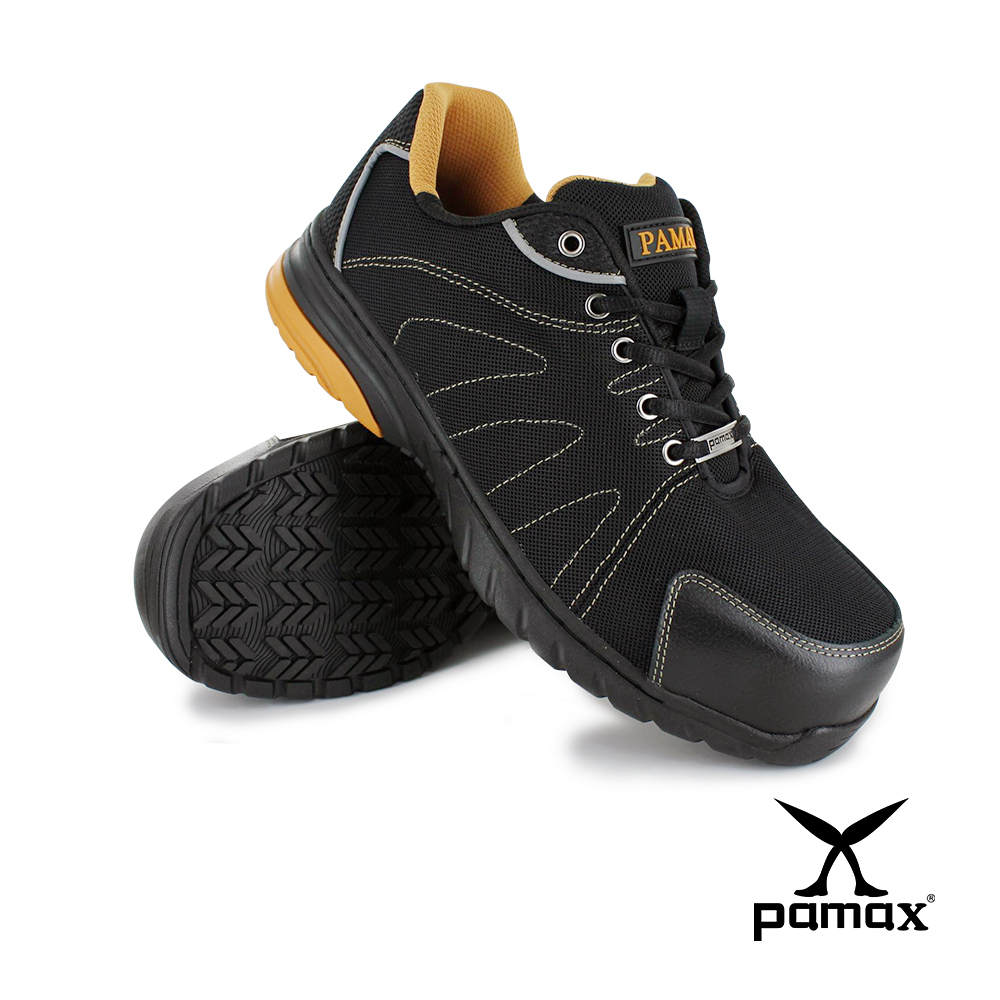 PAMAX 帕瑪斯-防穿刺-舒適透氣型-專利防滑安全鞋-反光條設計PS66602PPH/男