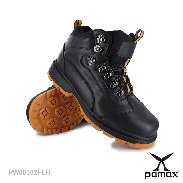 PAMAX帕瑪斯-【帥氣馬丁造型防滑安全工作靴】新型專利底、彈力頂級超氣墊、反光設計-PW00302FEH/男