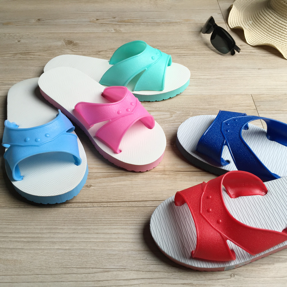 台灣製造-橡膠H拖-藍白拖鞋-7雙組