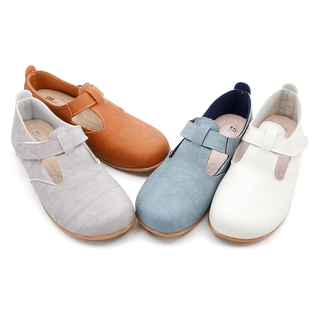 【101玩Shoes】MIT文青瑪麗珍T字舒適休閒鞋-棕色/藍色/灰色/白色 36-40碼